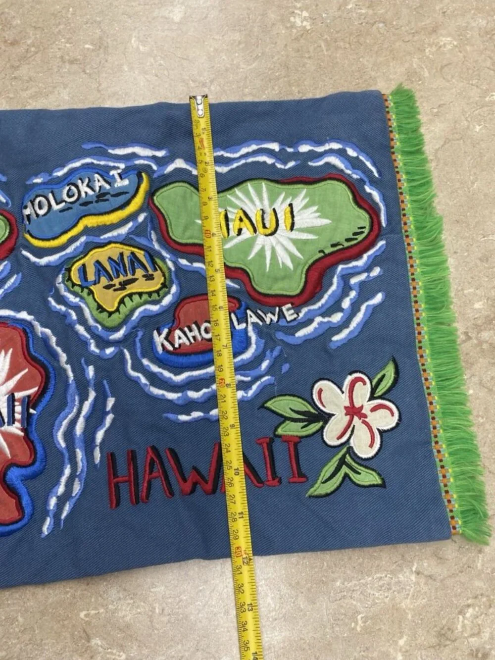 Dean Miller Surf Bedding Accent Pillow Cover Hawaiian Islands READ